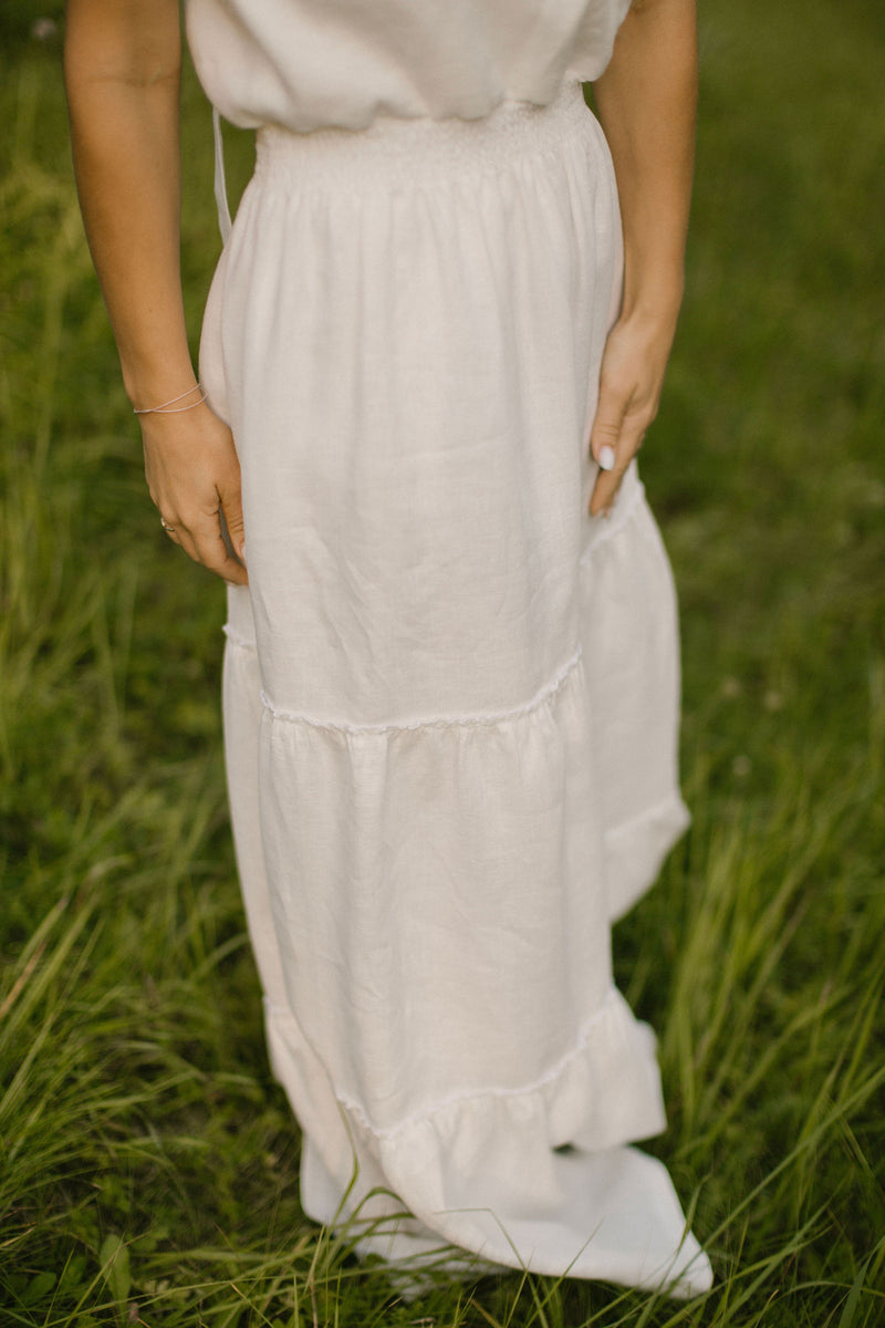 Linen Bridal Dress